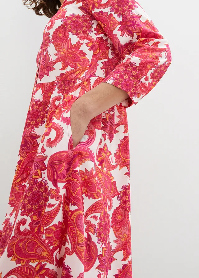 Robe-chemise en viscose fluide • pink lady • product-page.page-title-suffix