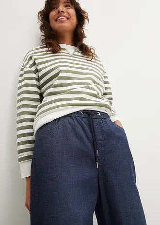 High waist jeans met comfortband, straight (set van 2) • lichtblauw denim+donkerblauw denim used • bonprix online shop