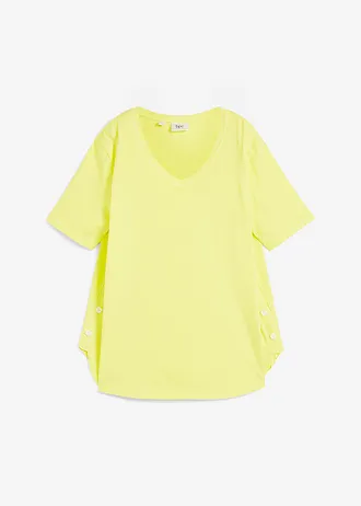 T-shirt ample en coton • vert citron • Boutique bonprix
