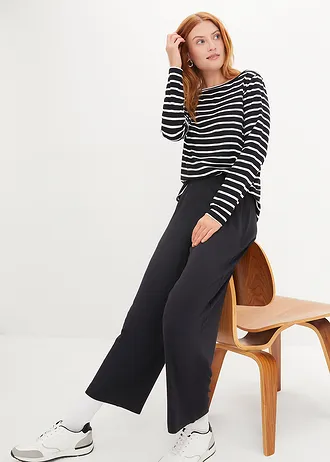 7/8 kalhoty, High Waist (2 ks v balení) • černá + černá • bonprix obchod