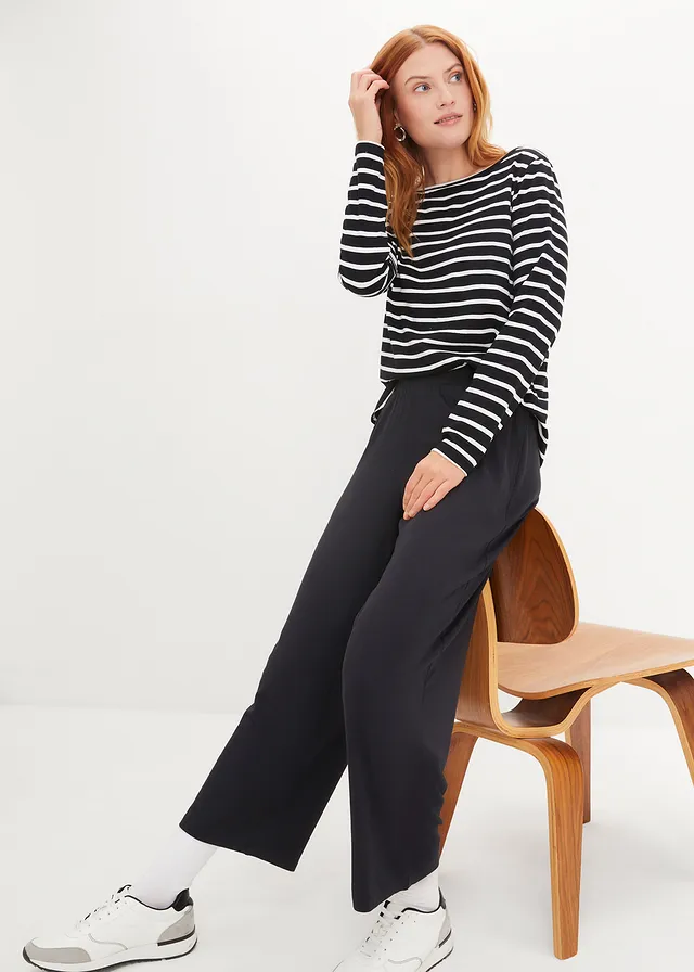 Lot de 2 pantalons 7/8 en jersey à taille haute • noir/noir • product-page.page-title-suffix
