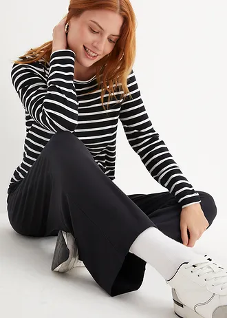 7/8 kalhoty, High Waist (2 ks v balení) • černá + černá • bonprix obchod