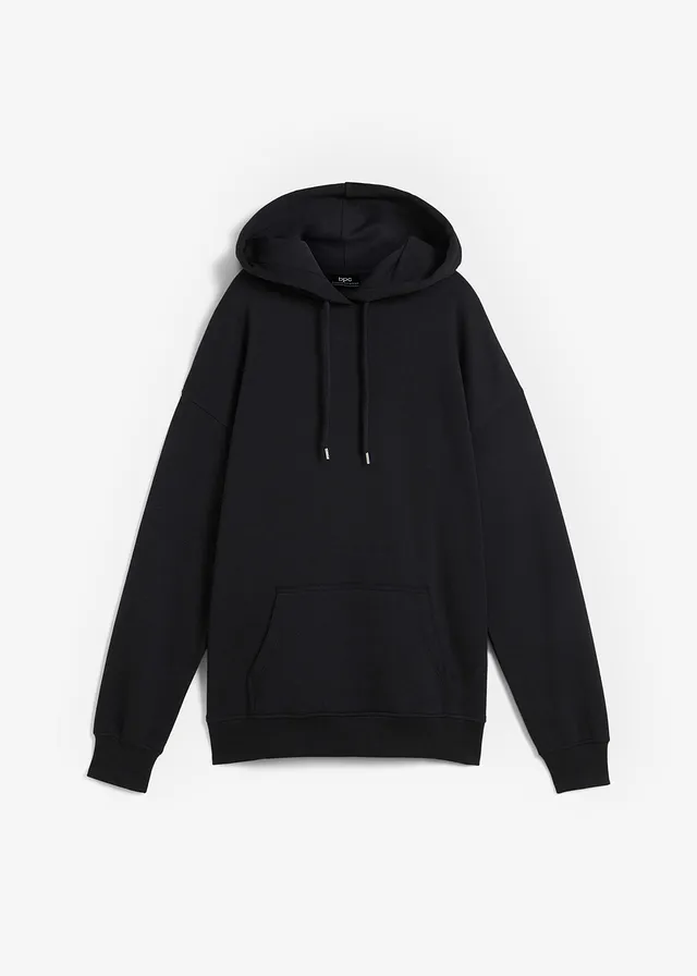Sweat à capuche oversize • noir • Boutique bonprix