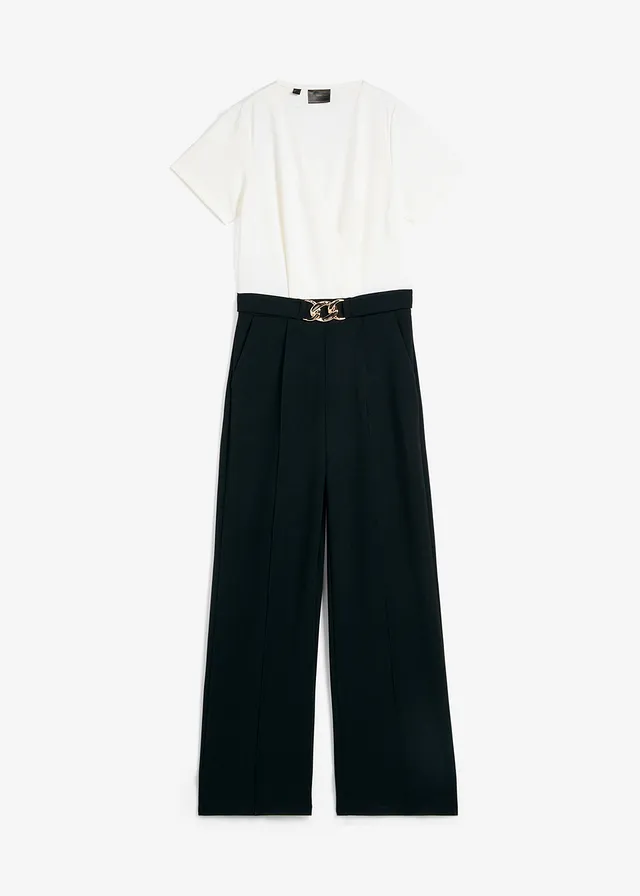 Jumpsuit met decoratieve gesp