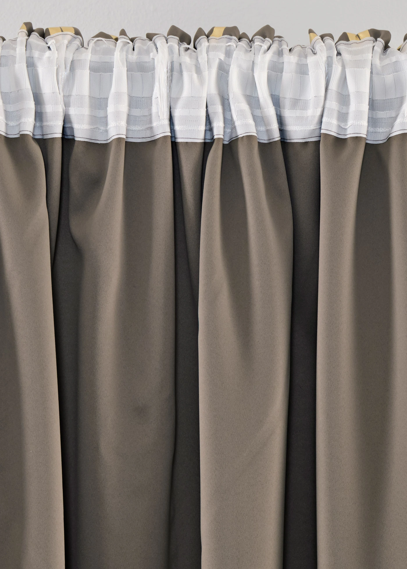 Draperie opacă suprafața lucios (1 buc.) • gri-bej/auriu • magazin bonprix