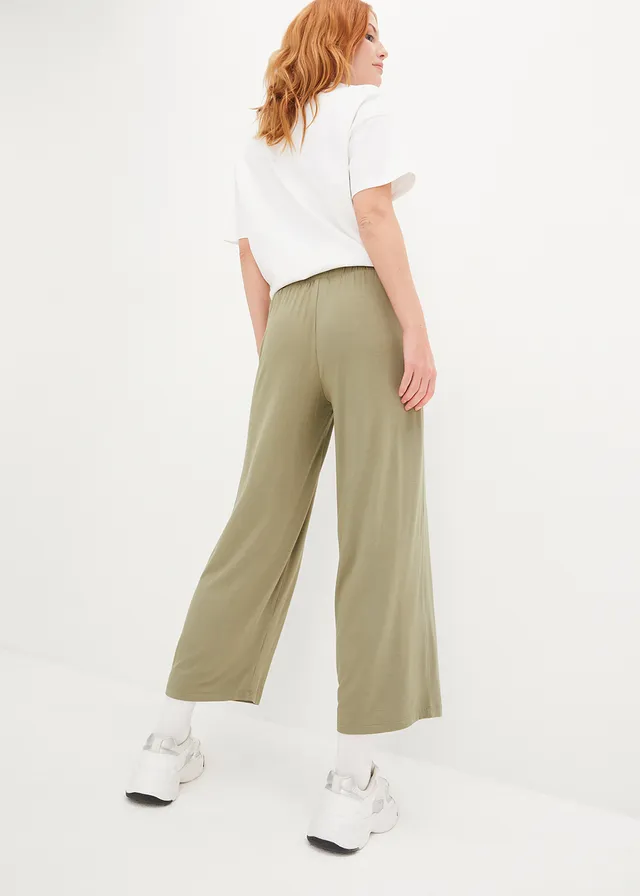 7/8 instapbroek high waist (set van 2), Kleur: donkerblauw-olijfgroen