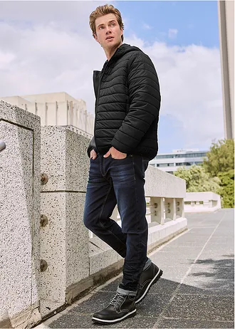 Gewatteerde jas van gerecycled polyester • zwart • bonprix online shop