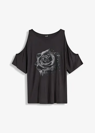 Cold shoulder shirt van viscose