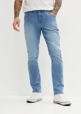 Džínsy Slim Fit, rovné, ľahké • svetlomodrá denim • obchod bonprix