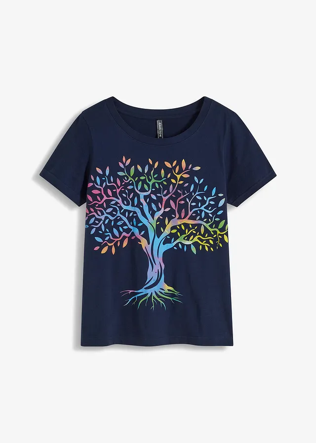 T-shirt met print van biologisch katoen