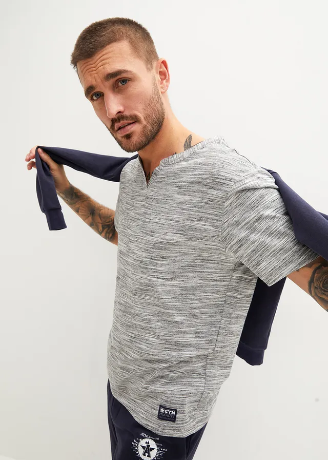 Lot de 2 T-shirts • bleu foncé chiné + gris chiné • product-page.page-title-suffix