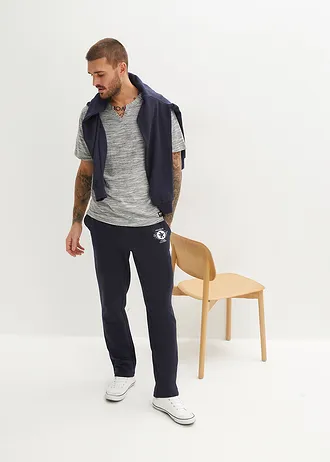 Tricou (2buc.) • bleumarin melanj + gri melanj • magazin bonprix