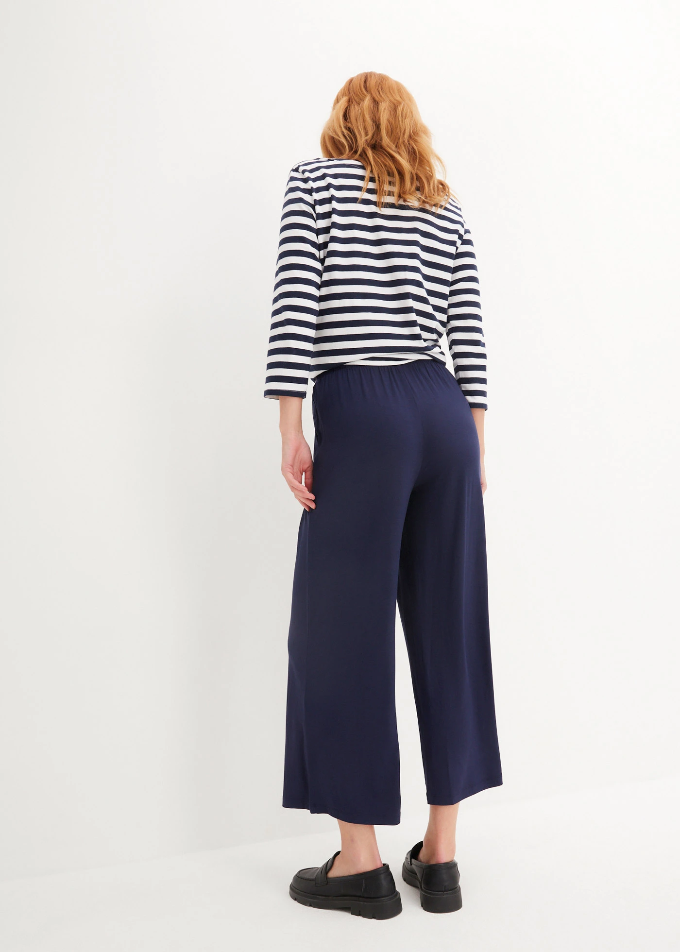 7/8 jersey broek van een soepele viscosemix • donkerblauw • bonprix online shop