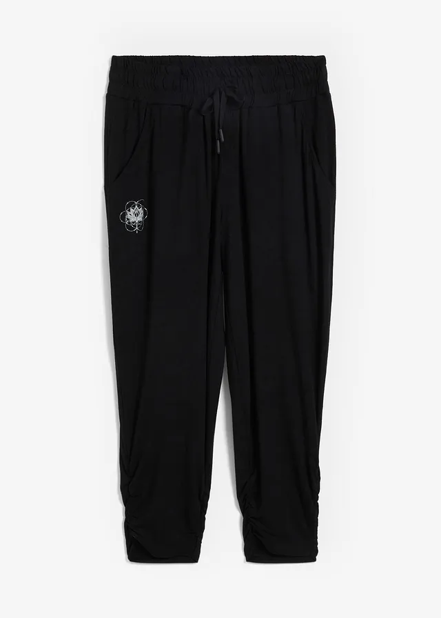 Pantaloni bufanţi, drapați la tiv