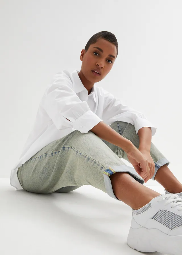 Jeans met vintage wassing • blue stone • product-page.page-title-suffix