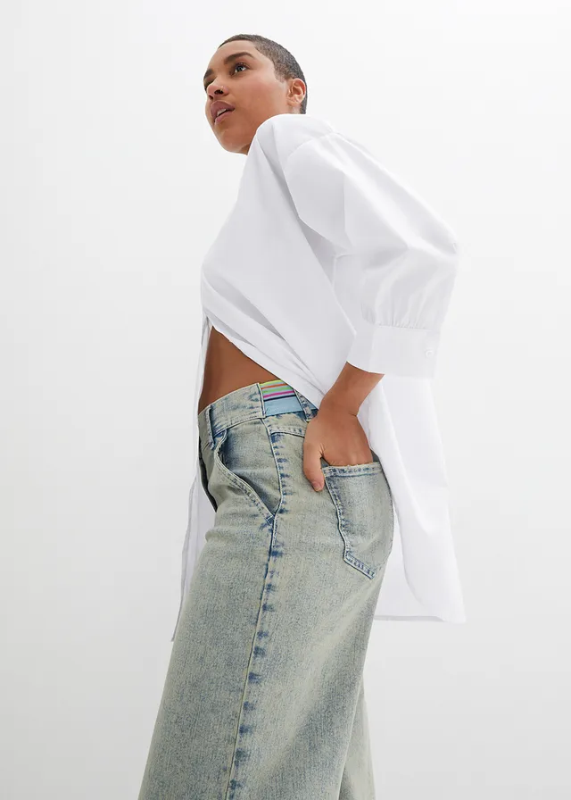 Jeans met vintage wassing • blue stone • product-page.page-title-suffix