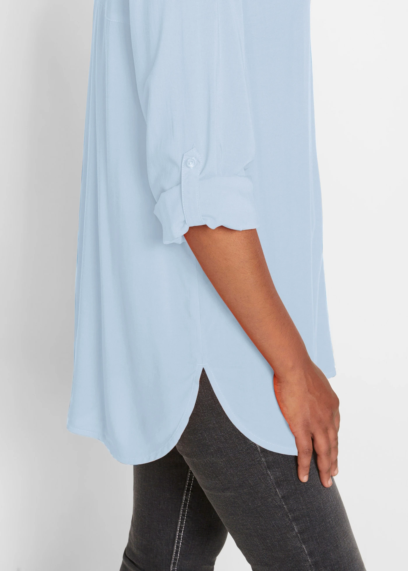Tuniek in zacht viscose • lichtblauw • bonprix online shop