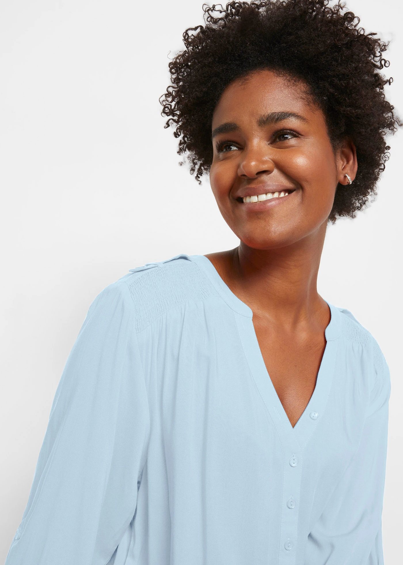 Tuniek van zachte viscose • lichtblauw • bonprix online shop