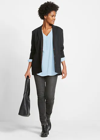 Tuniek van zachte viscose • lichtblauw • bonprix online shop