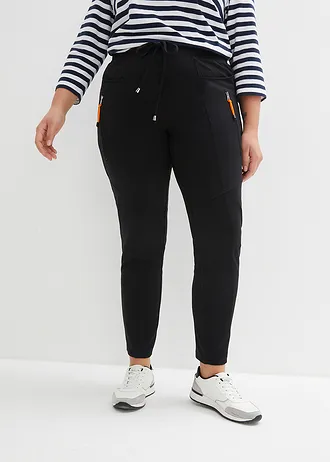 Instapbroek van comfortabel Punto di Roma, Kleur: zwart