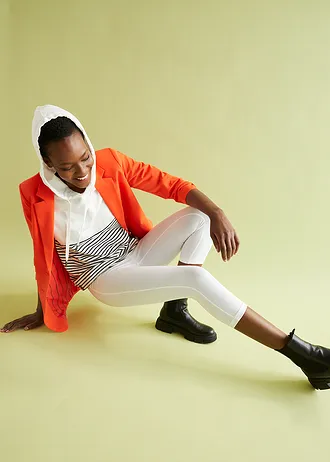 Lot de 2 leggings corsaire • blanc/noir • Boutique bonprix