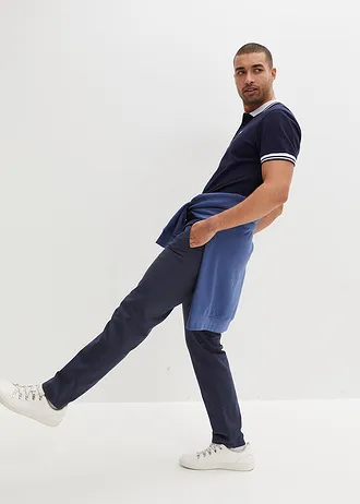 Piqué poloshirt van biologisch katoen, korte mouw • donkerblauw • bonprix online shop