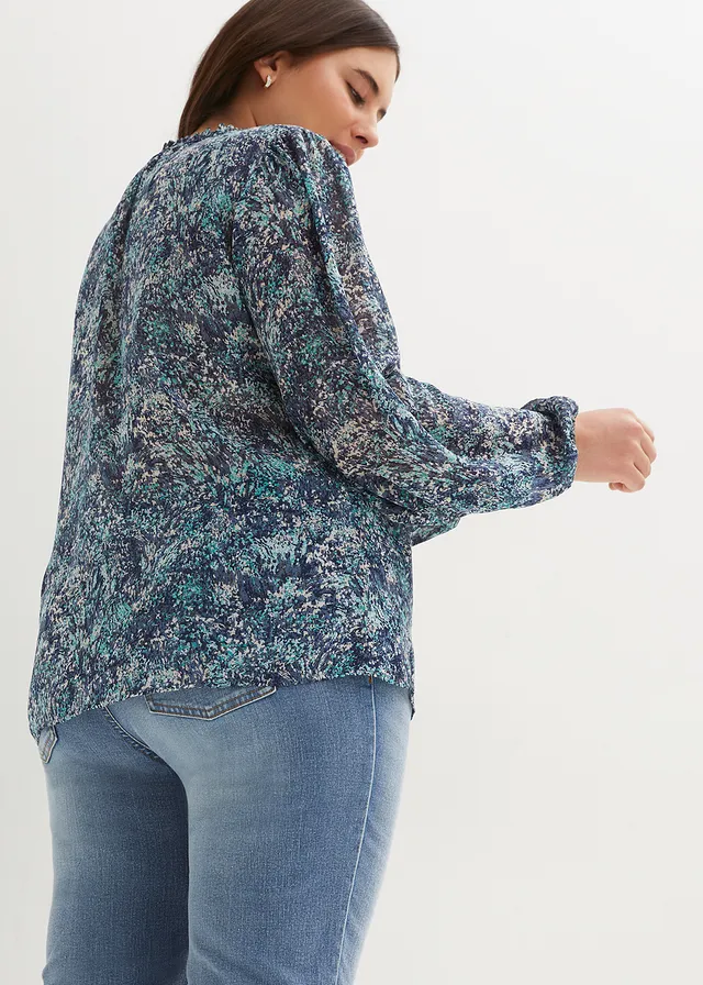 Gedessineerde tuniek, Kleur: blauw
