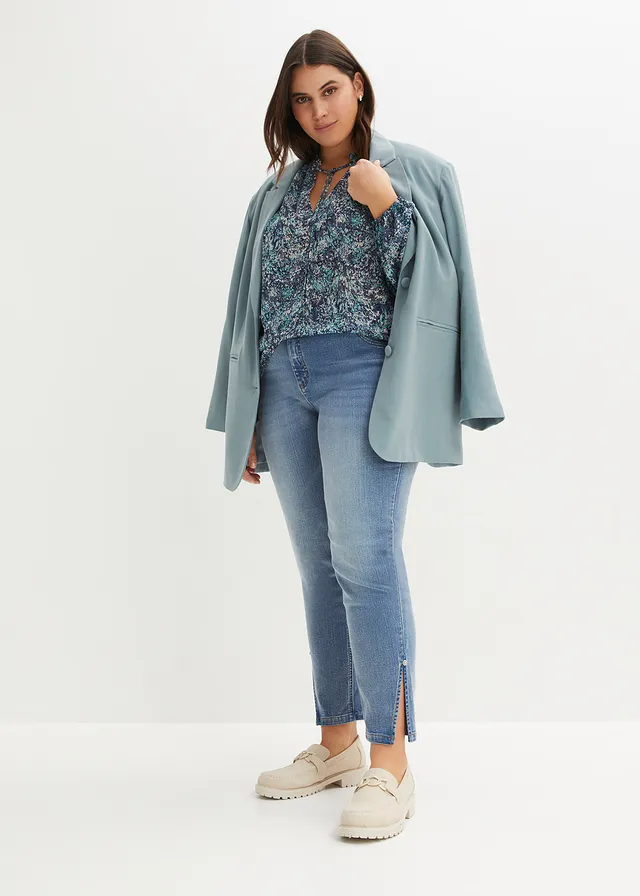 Gedessineerde tuniek, Kleur: blauw