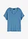 Shirt van vloeiende viscosemix, Kleur: mat blauw