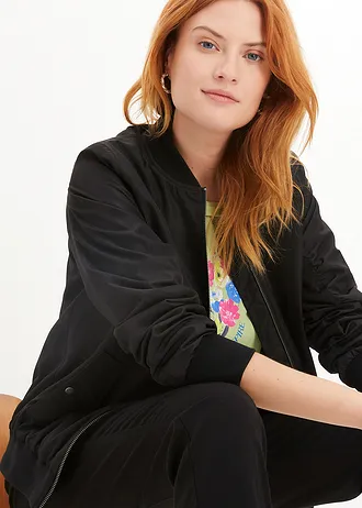 Bluzon oversize • negru • magazin bonprix