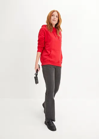 Bluza z kapturem oversize • czerwony • sklep bonprix