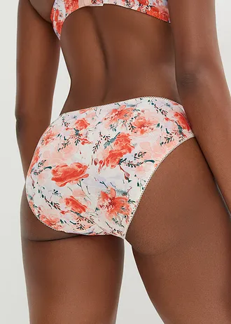 Slip met biologisch katoen (set van 5) • asoranje gebloemd+pinklady+lichtviolet • bonprix online shop