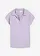 T-shirt à col polo ouvert, Couleur: lavande