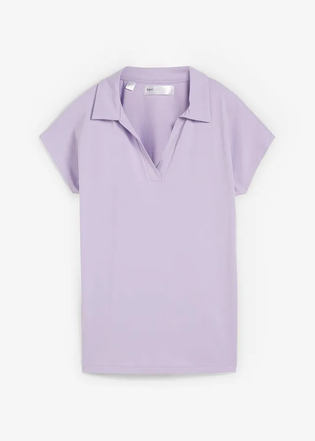 Shirt met een open polokraag