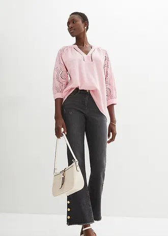 Tuniek van luchtige mousseline • theeroze • bonprix online shop