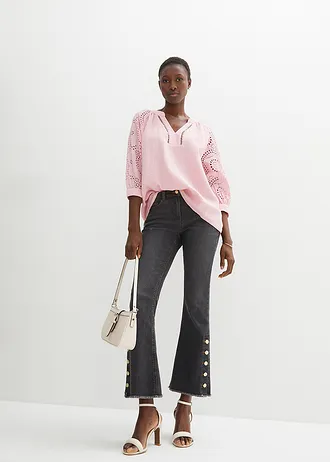 Tunique aérienne en gaze de coton, Couleur: rose thé