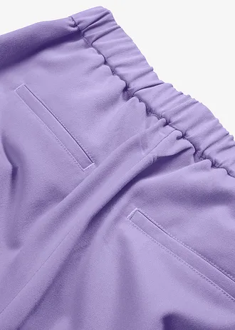 Pantaloni cu pense și talie comodă • violet deschis • magazin bonprix