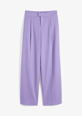 Pantaloni cu pense și talie comodă • violet deschis • magazin bonprix