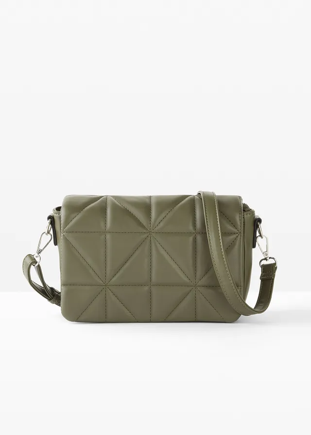 Kabelka přes rameno s odnímatelným popruhem • olivová • bonprix obchod