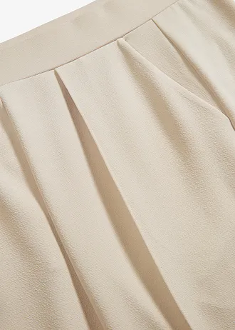 Pantalon élastiqué en interlock épais • sable clair • Boutique bonprix