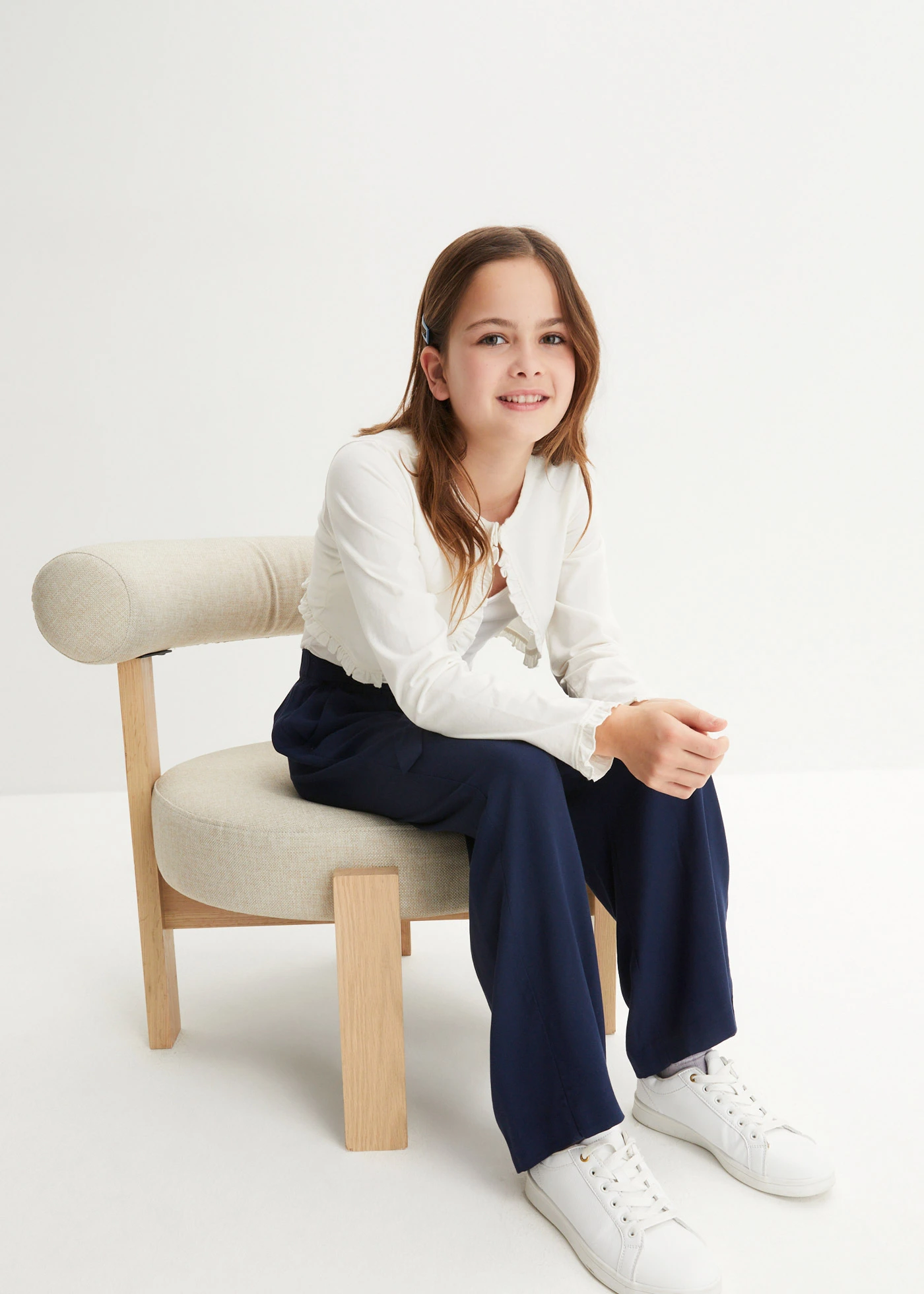 Palazzo broek van zachte viscose • donkerblauw • bonprix online shop