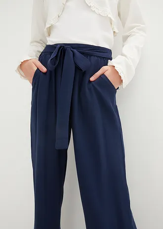 Pantalon palazzo doux • bleu foncé • Boutique bonprix