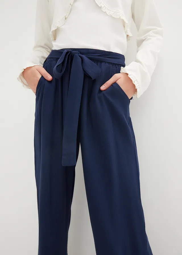 Palazzo broek van zacht viscose • donkerblauw • product-page.page-title-suffix