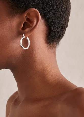 Creolen in gedraaide look • zilverkleur • bonprix online shop