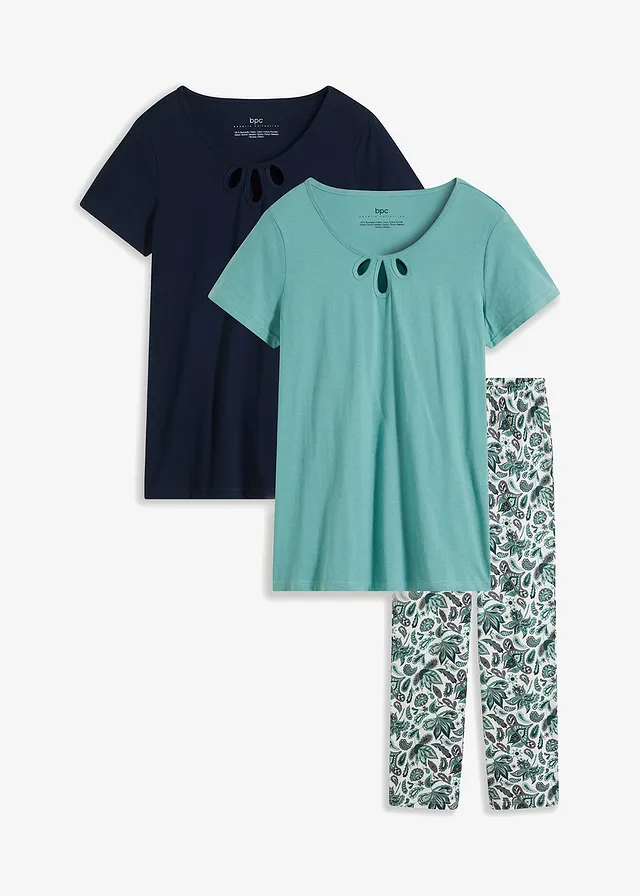Pantaloni pijama şi 2 bluze (set/3piese)