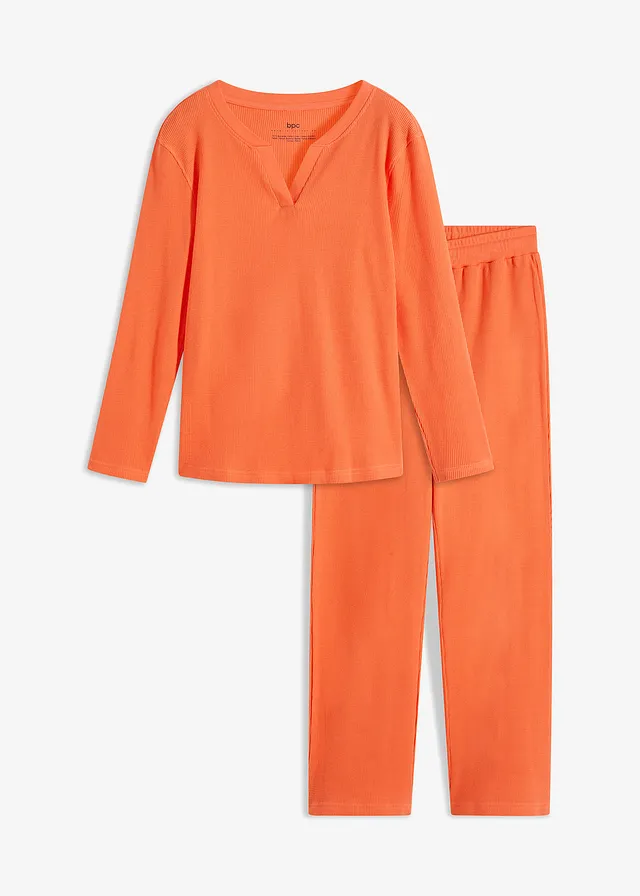 Pijama din jerse grofat delicat