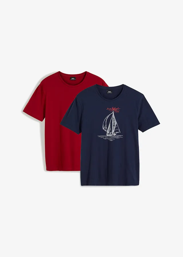 T-shirt (set van 2) van puur biologisch katoen