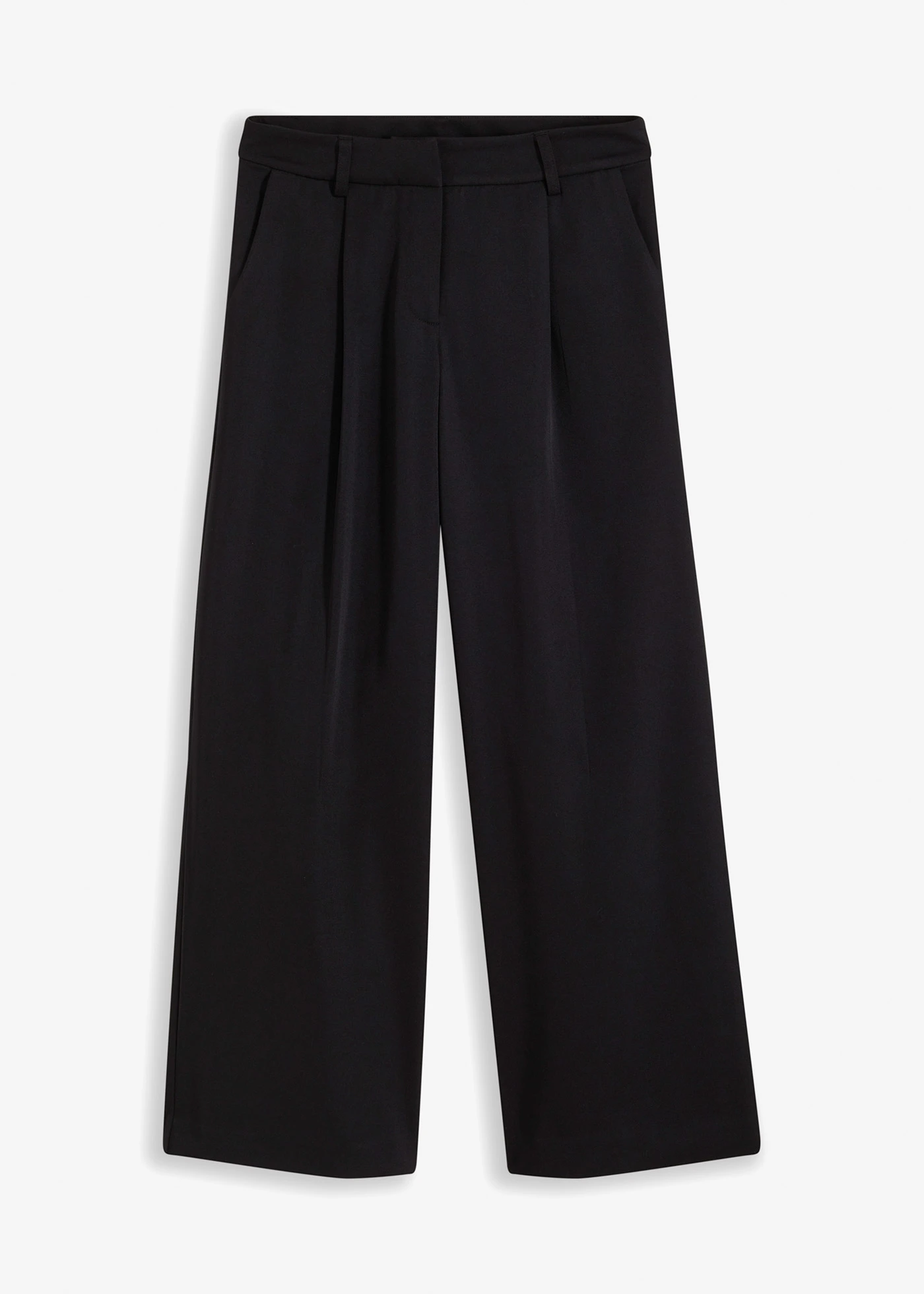 Pantalon palazzo avec polyester recyclé • noir • Boutique bonprix