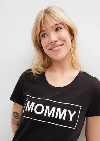 Shortama van puur katoen • zwart geruit • bonprix online shop