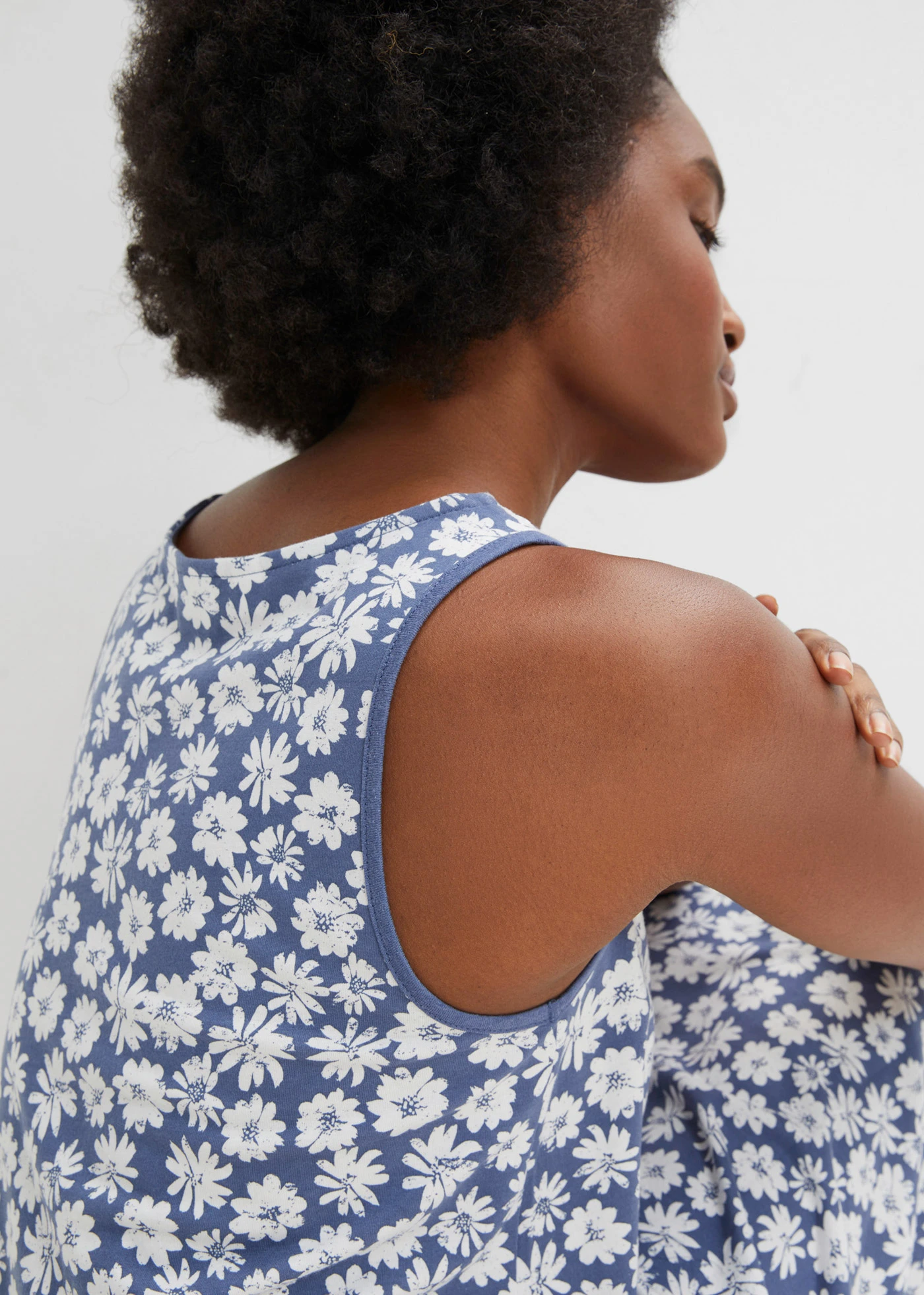 Nuisette en viscose mélangée • bleu jean/écru • Boutique bonprix